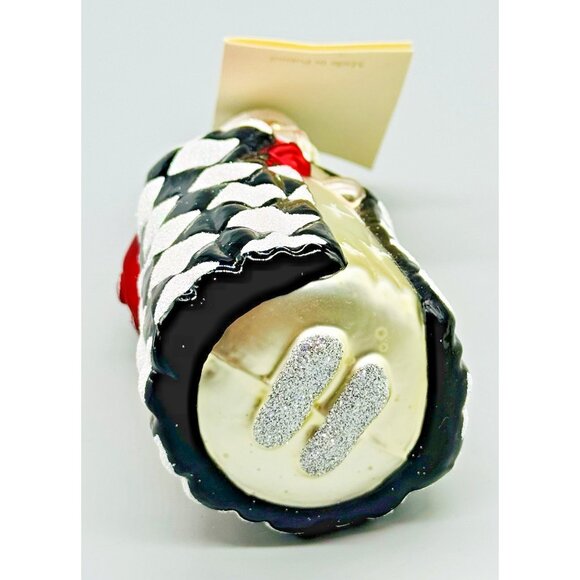 Patricia Breen Saint Louis Santa Black White Harlequin Ornament Christmas Tags - Picture 8 of 9